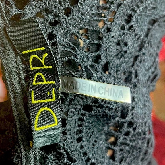 Sheer Top Midi Dress - Black - Picture 4 of 5